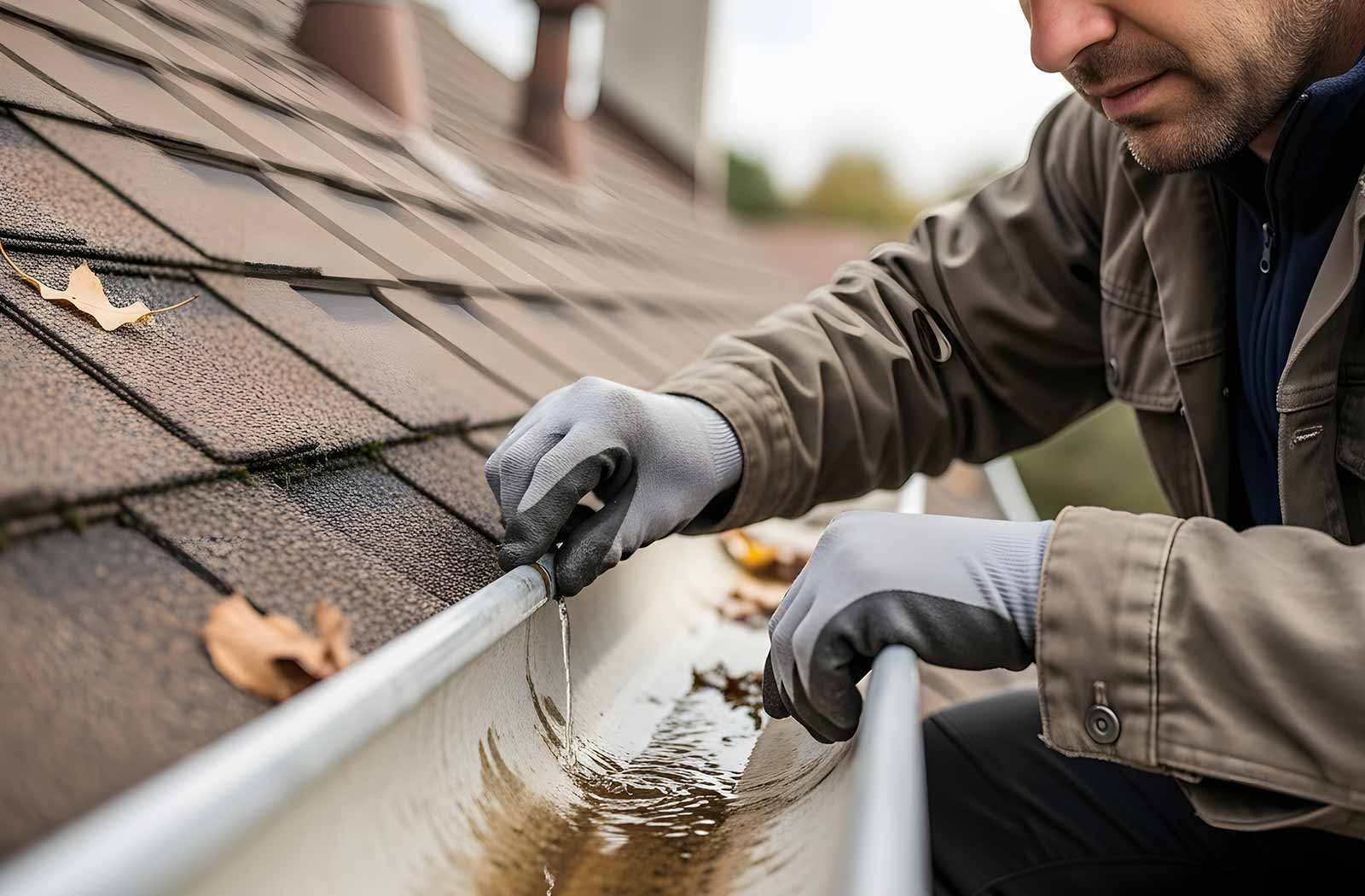 Dachrinne säubern Dachrinne reinigen lassen