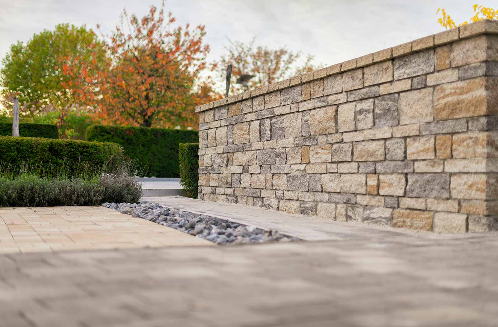 gepflasterte Wege Wegebau